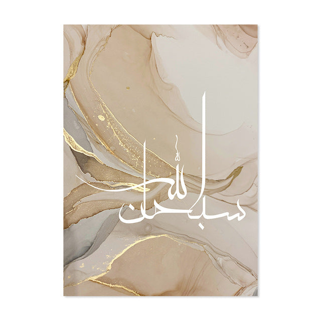 Auratique Gold Marble Abstract Canvas – Premium Fluid Art Wall Print for Living Room & Home Decor