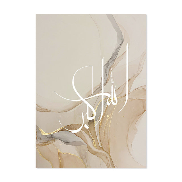 Auratique Gold Marble Abstract Canvas – Premium Fluid Art Wall Print for Living Room & Home Decor